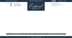 Desktop Screenshot of esterelimmobilier.fr