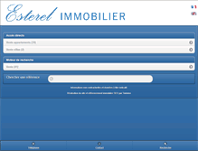 Tablet Screenshot of esterelimmobilier.fr